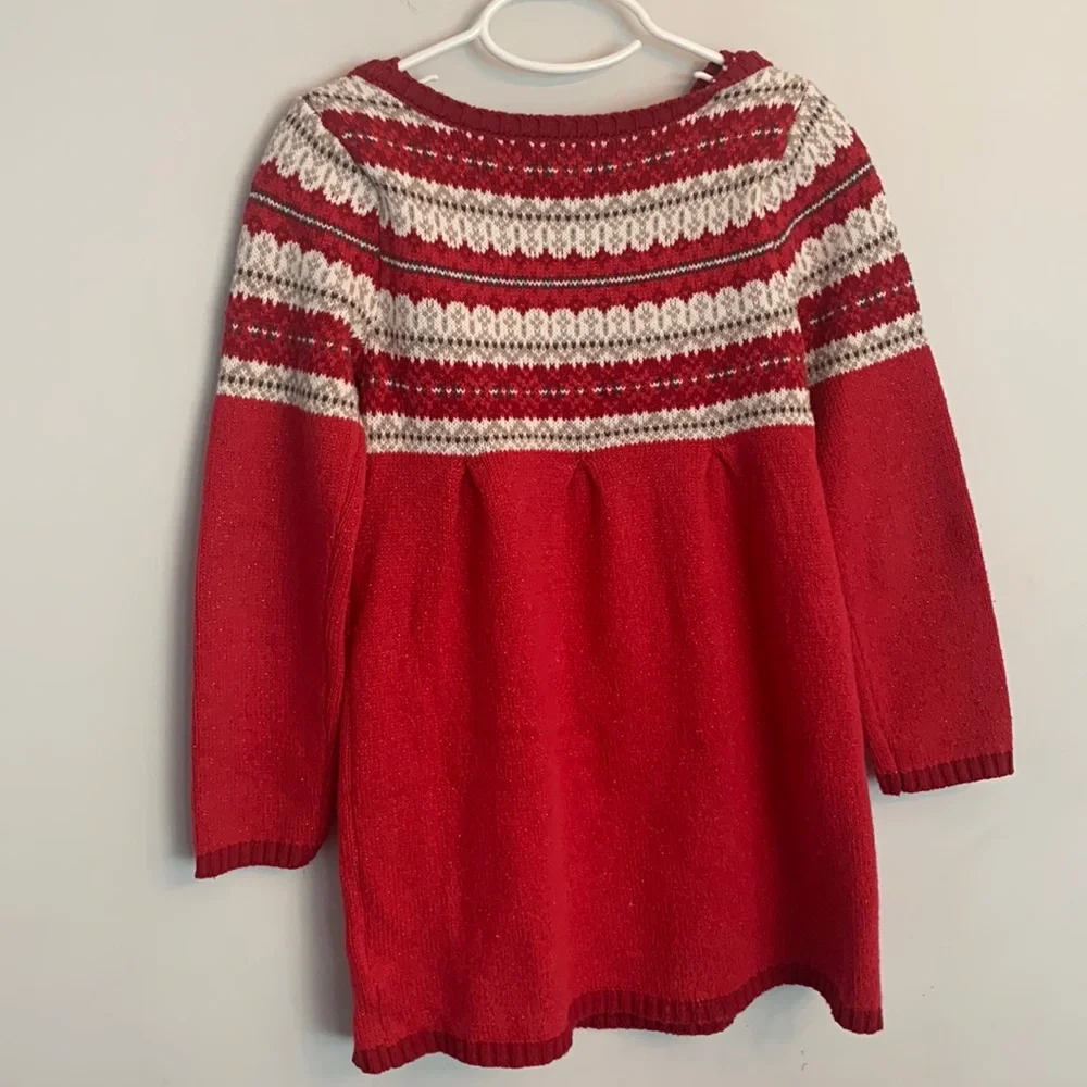 Jingles & Joy Girls Knit Dress Size 5-6